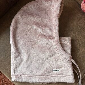 Burton Pink Fleece Hooded Neck Warmer